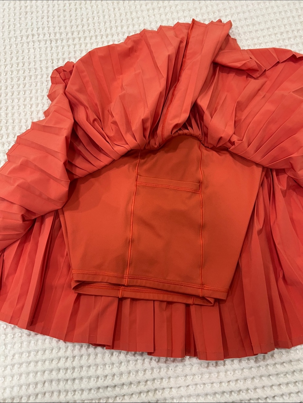 OFFLINE By Aerie All Aces Tennis Skort Bright Orange Pleated Athletic size Large - Picture 10 of 14